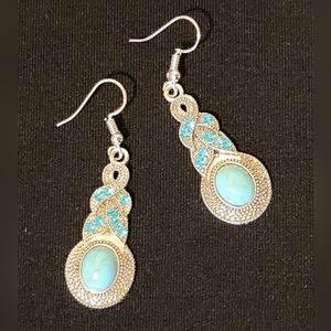 Turquoise and Silver Earrings